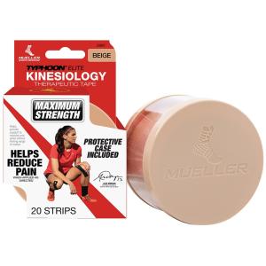 Mueller Sports Medicine 20 Pre-Cut I-Strips Typhoon Elite Kinesiology Tape