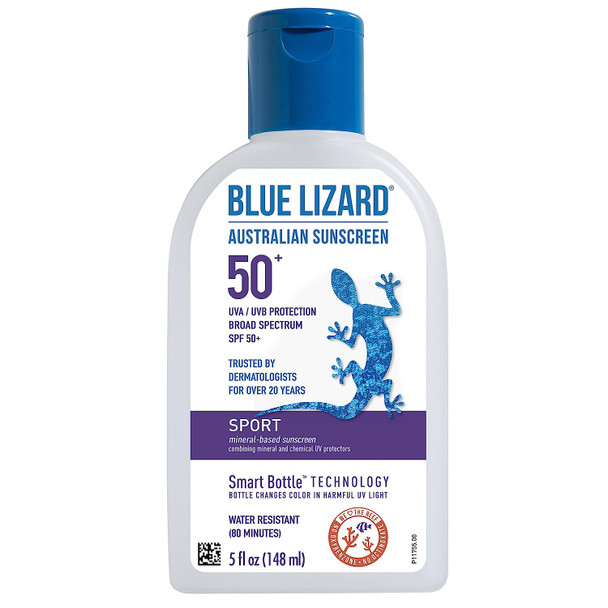 Blue Lizard Sport Mineral Sunscreen Lotion - SPF 50 - 5 Fl Oz