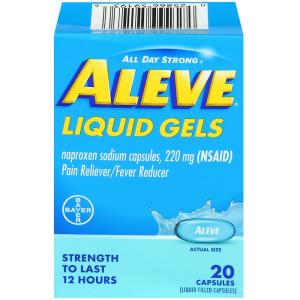 Aleve All Day Strong Liquid Gels 220 Mg Pain Reliever/Fever Reducer Capsules
