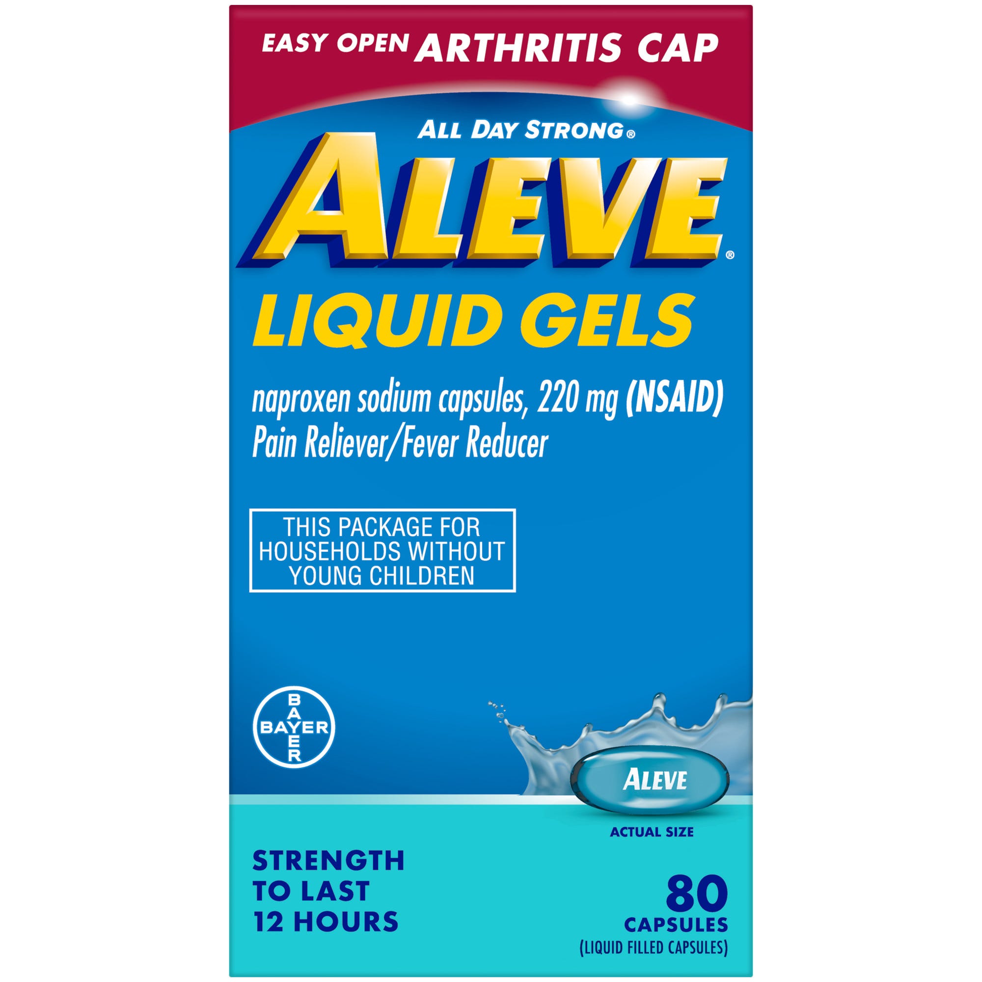 Aleve All Day Strong Capsules Liquid Gels 220 Mg Naproxen Sodium