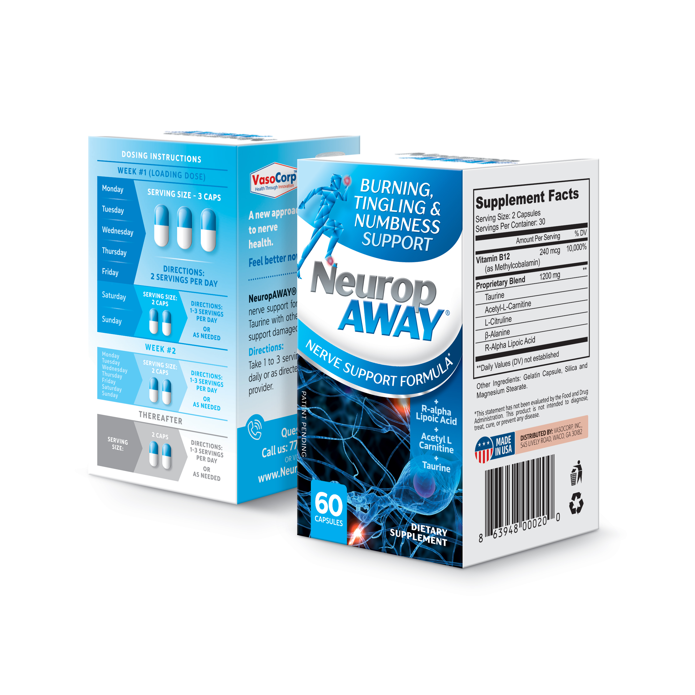 NeuropAWAY Nerve Support Formula Pain Relief