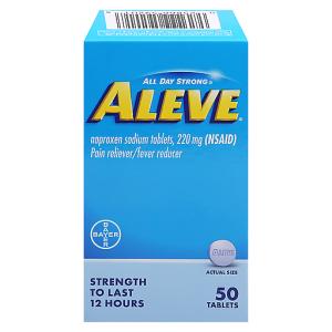 Aleve All Day Strong 220 Mg Pain Reliever/Fever Reducer Tablets 50 Ea Box