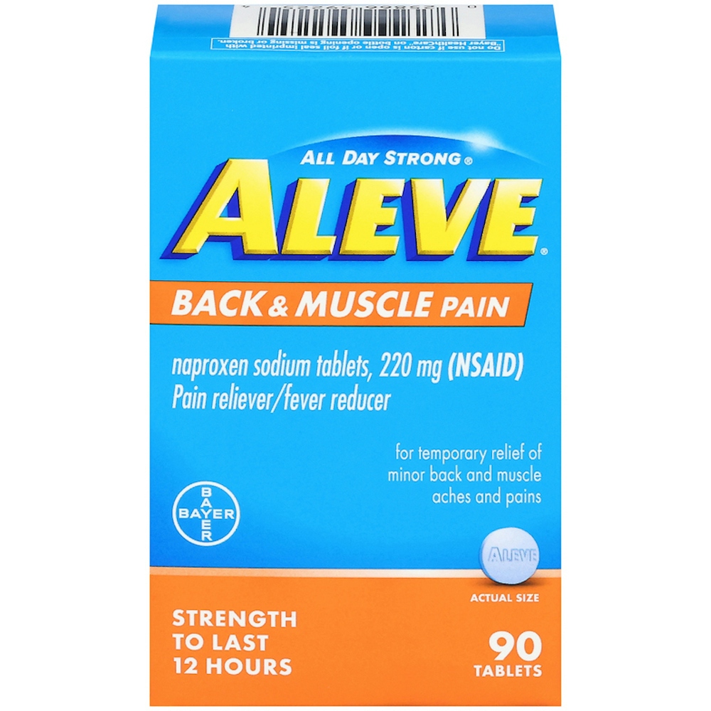 Aleve All Day Strong 220 Mg Back & Muscle Pain Tablets 90 Ea Box