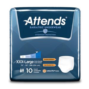 Attends Bariatric Unisex Severe Absorbency Underwear - 3X-Large