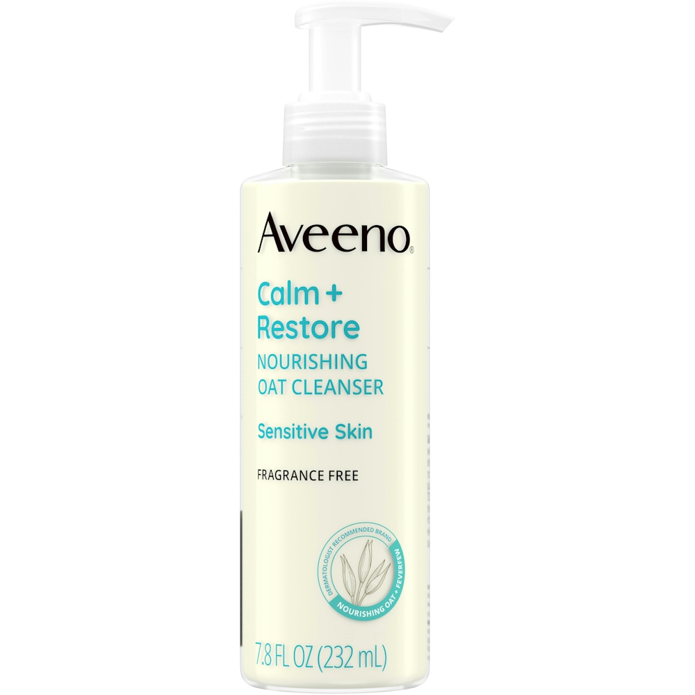 Aveeno Calm + Restore Gentle Nourishing Oat Face Cleanser - 7.8 Fl Oz