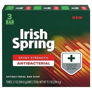 Irish Spring Sport Strength Antibacterial Bar Soap 314.4g
