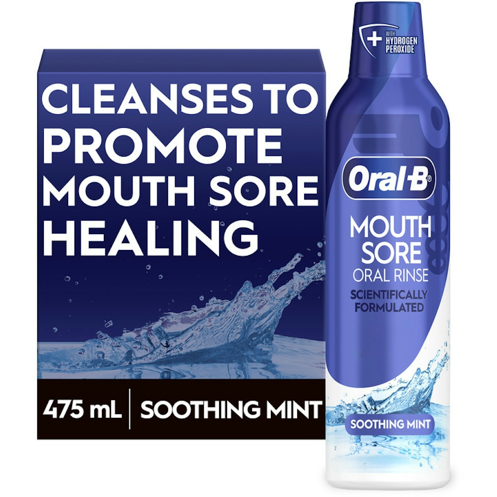 Oral-B Mouth Sore Special Care Rinse Soothing Mint - 16 Oz