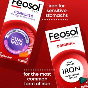 Feosol Original Ferrous Sulfate Iron Supplement Tablets