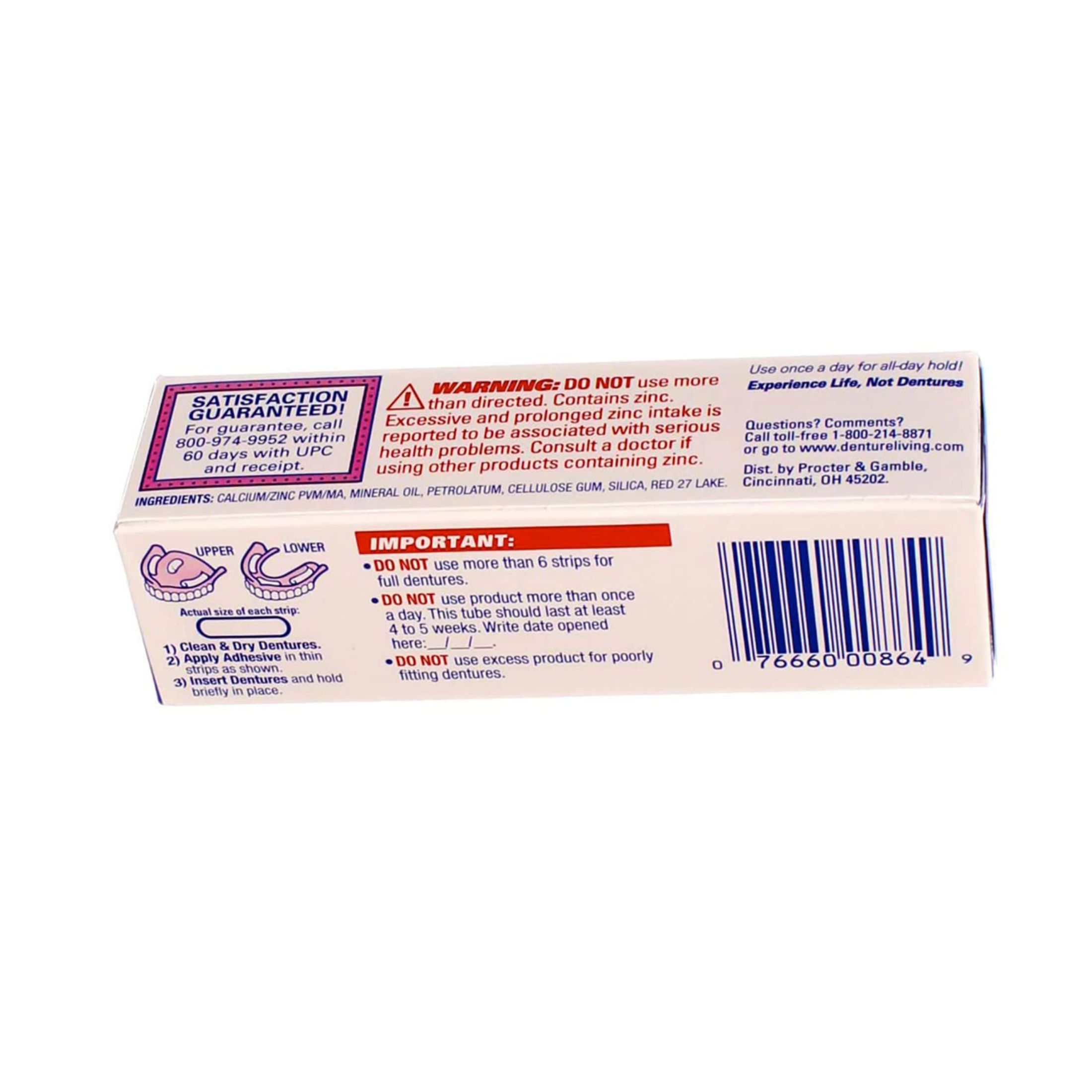 Fixodent Complete Original Denture Adhesive Cream 1.4 Oz