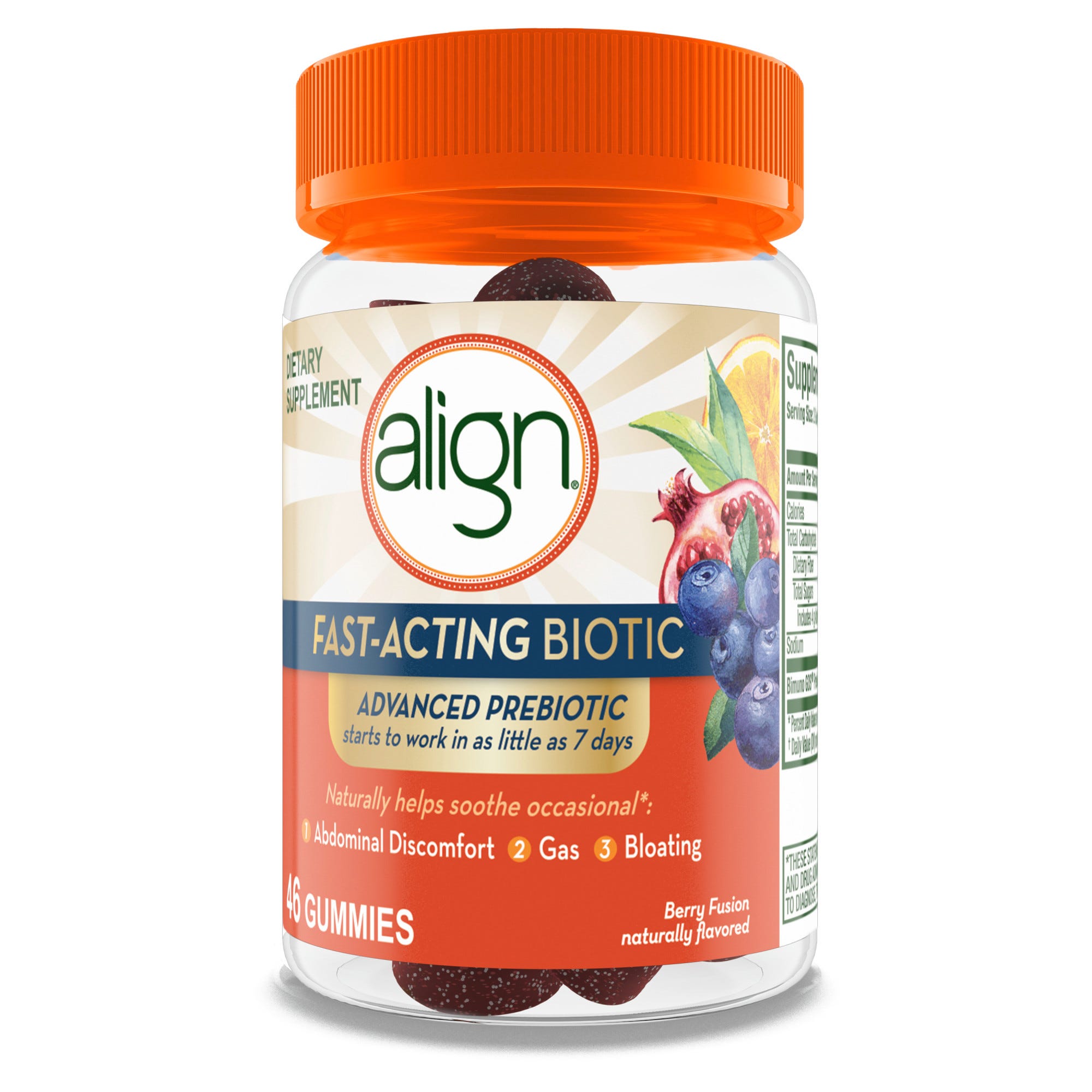 Align Fast-Acting Biotic Advanced Prebiotic Gummies
