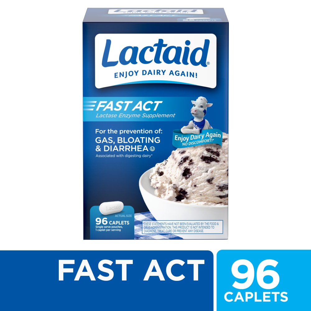 Lactaid Fast Act Caplet - 96ct