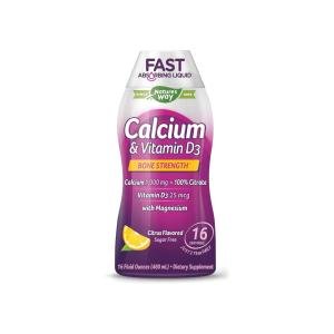 Nature's Way Calcium & Vitamin D3 Liquid Dietary Supplement Citrus S/F - 16 Oz