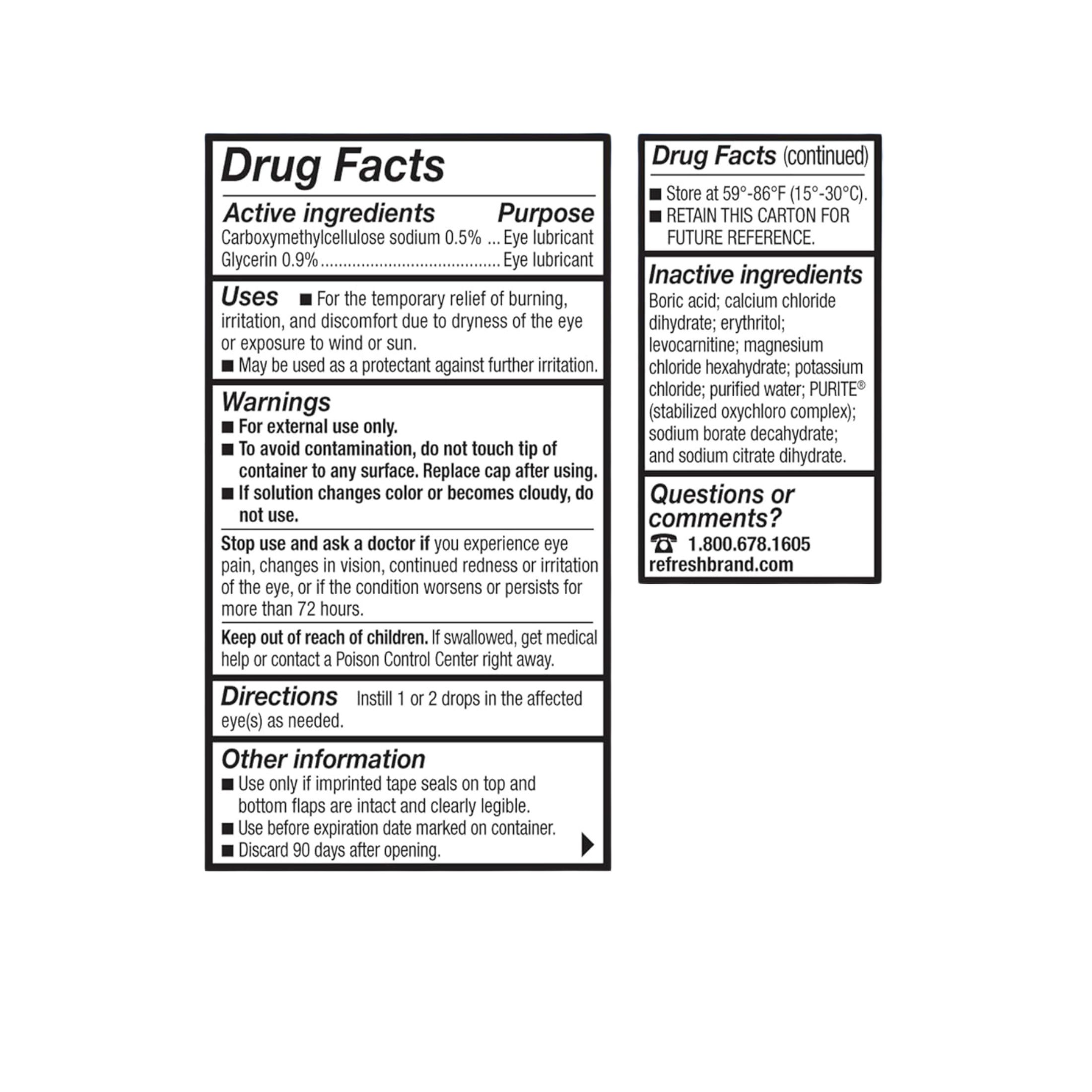 Refresh Optive Lubricant Eye Drops - 0.5 Fl Oz