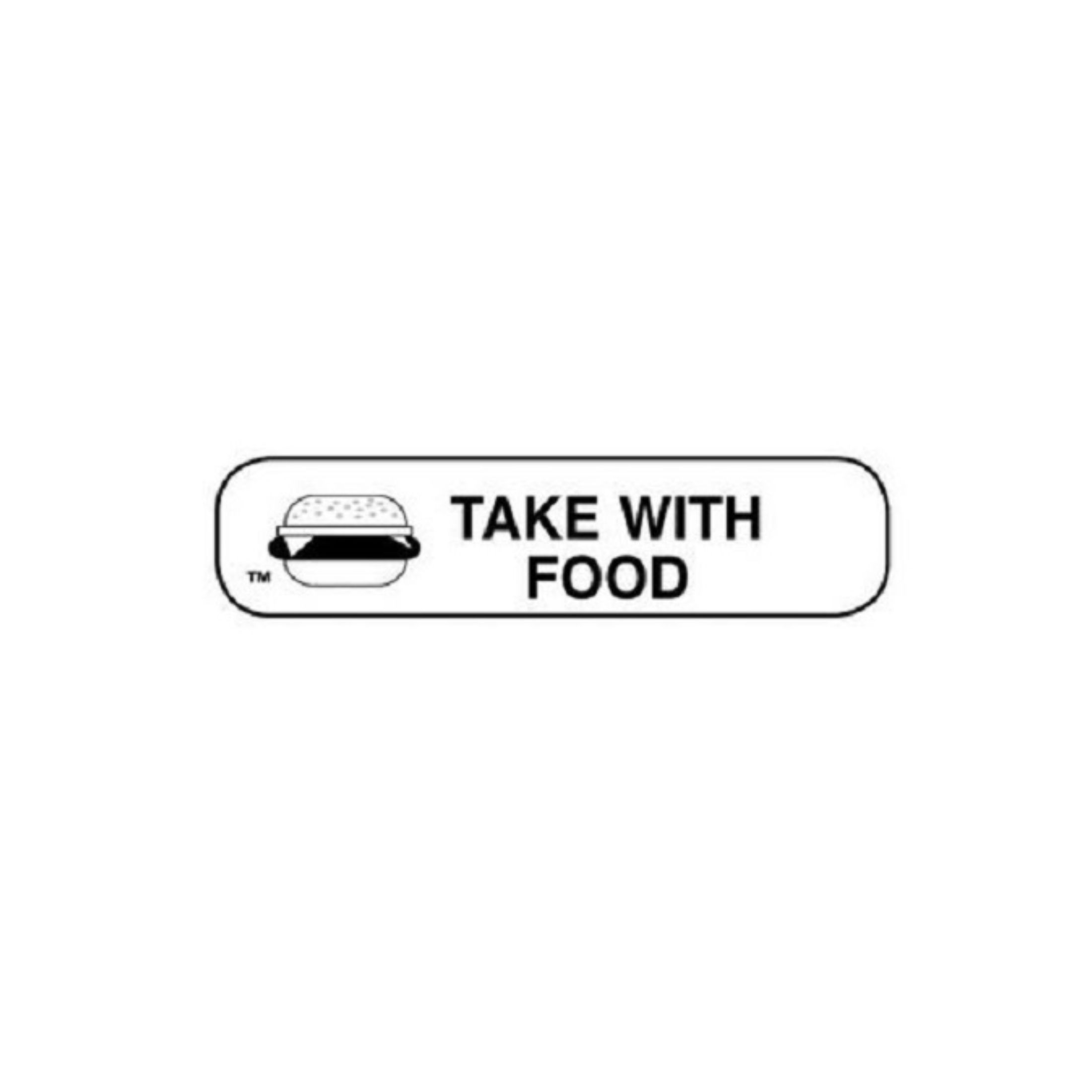 Apothecary Label Take With Food 1X