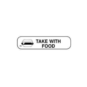 Apothecary Label Take With Food 1X