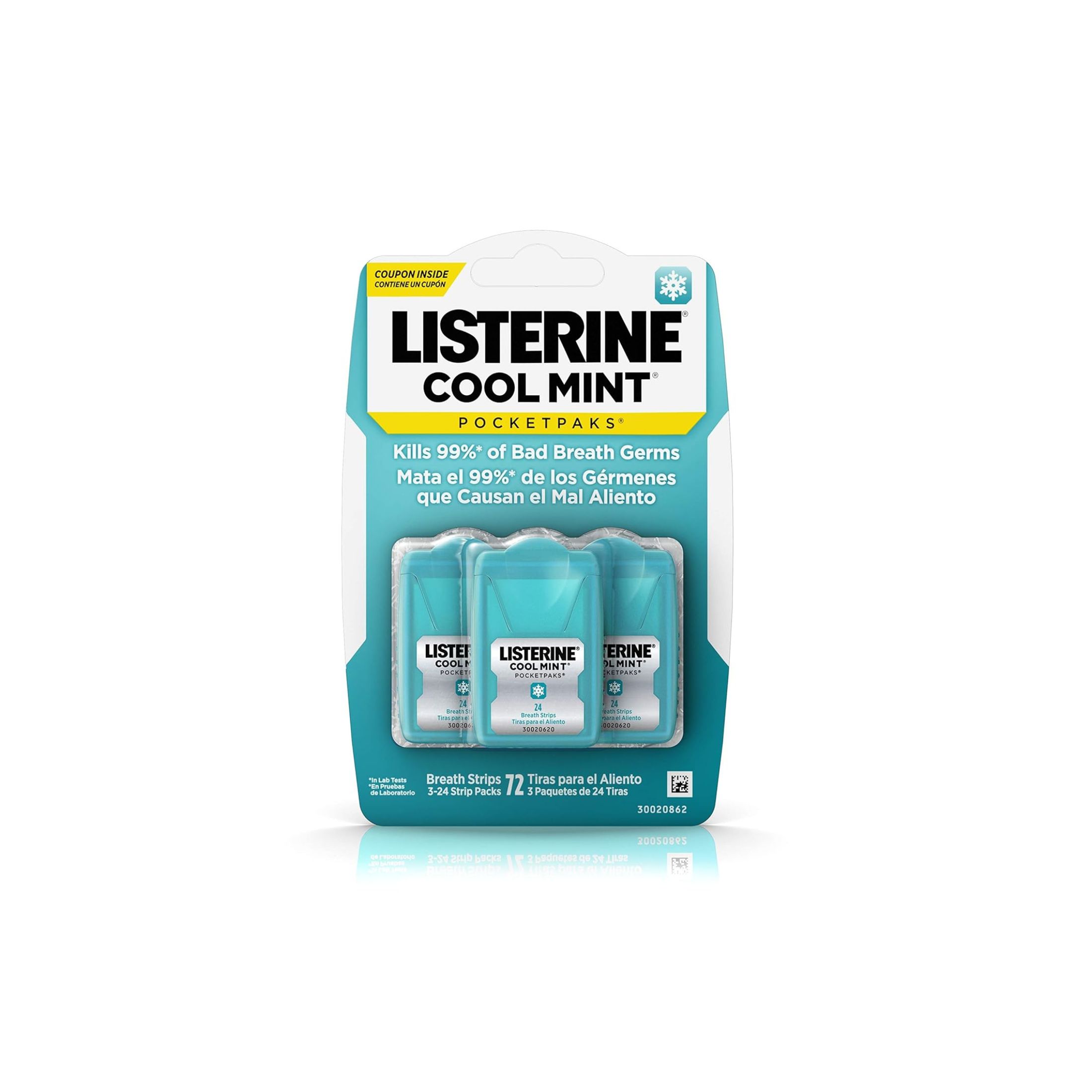 Johnson & Johnson Inc Listerine Format De Poche Pelicules-fraîcheur 72 Unités