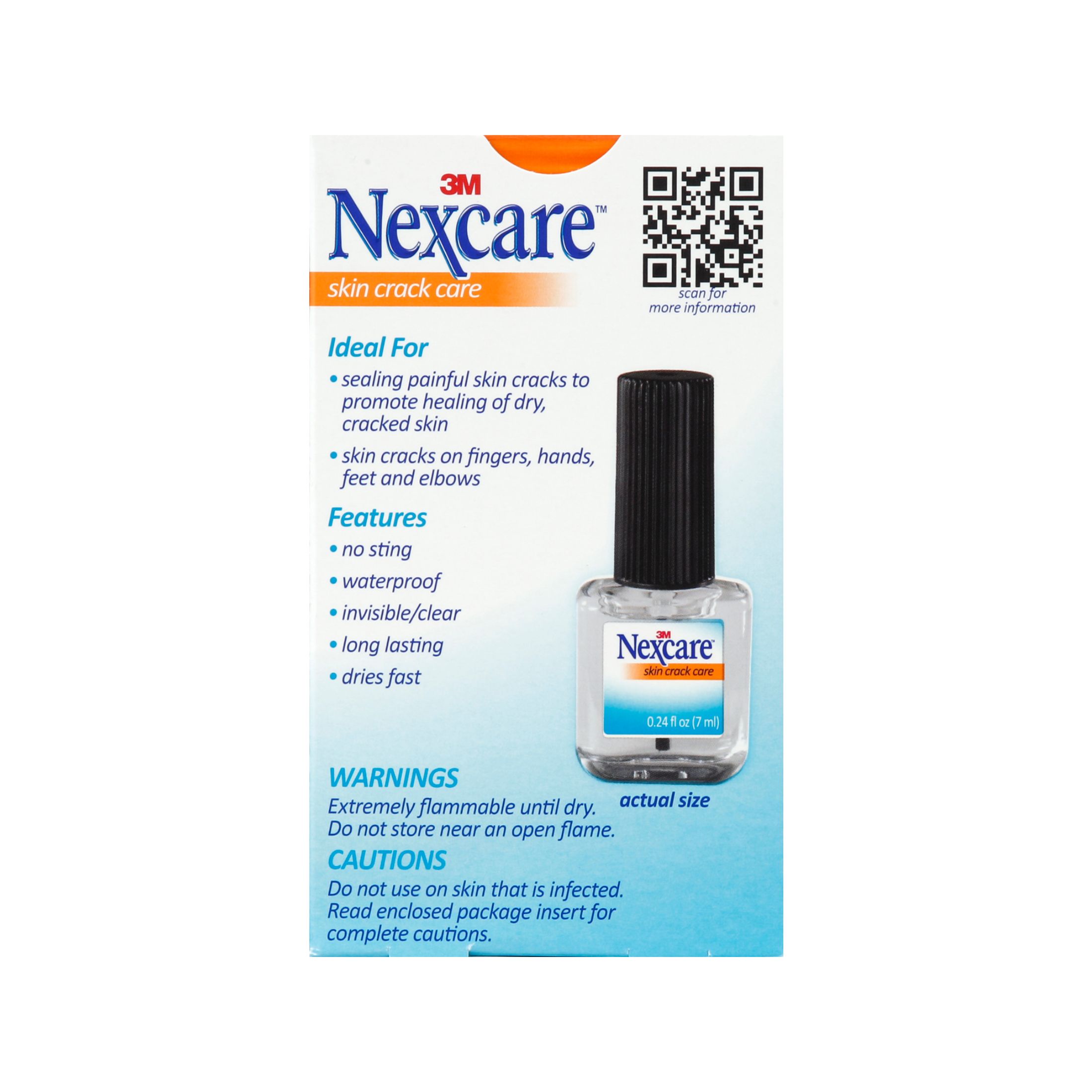 Nexcare Skin Crack Care Liquid - 0.24 Oz