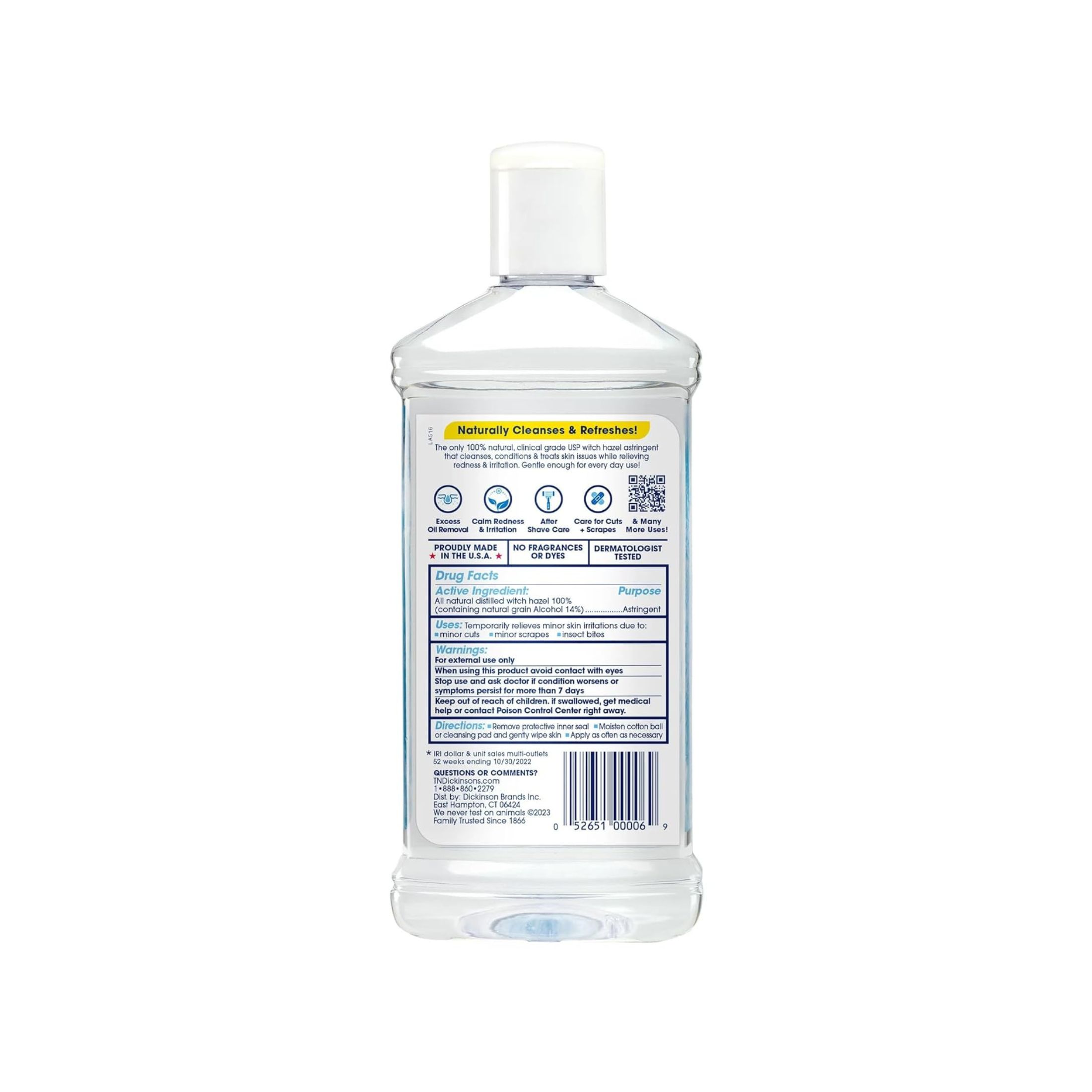 T.N. Dickinson's Witch Hazel - All Natural Astringent 16.00 Fl Oz