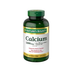 Nature's Bounty Calcium Plus Vitamin D3, 1,200 Mg, 220 Rapid Release Softgels