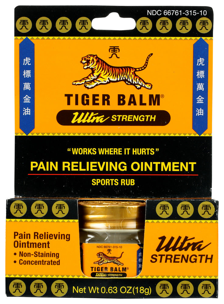 Tiger Balm Ultra Strength Pain Relieving Ointment Sports Rub