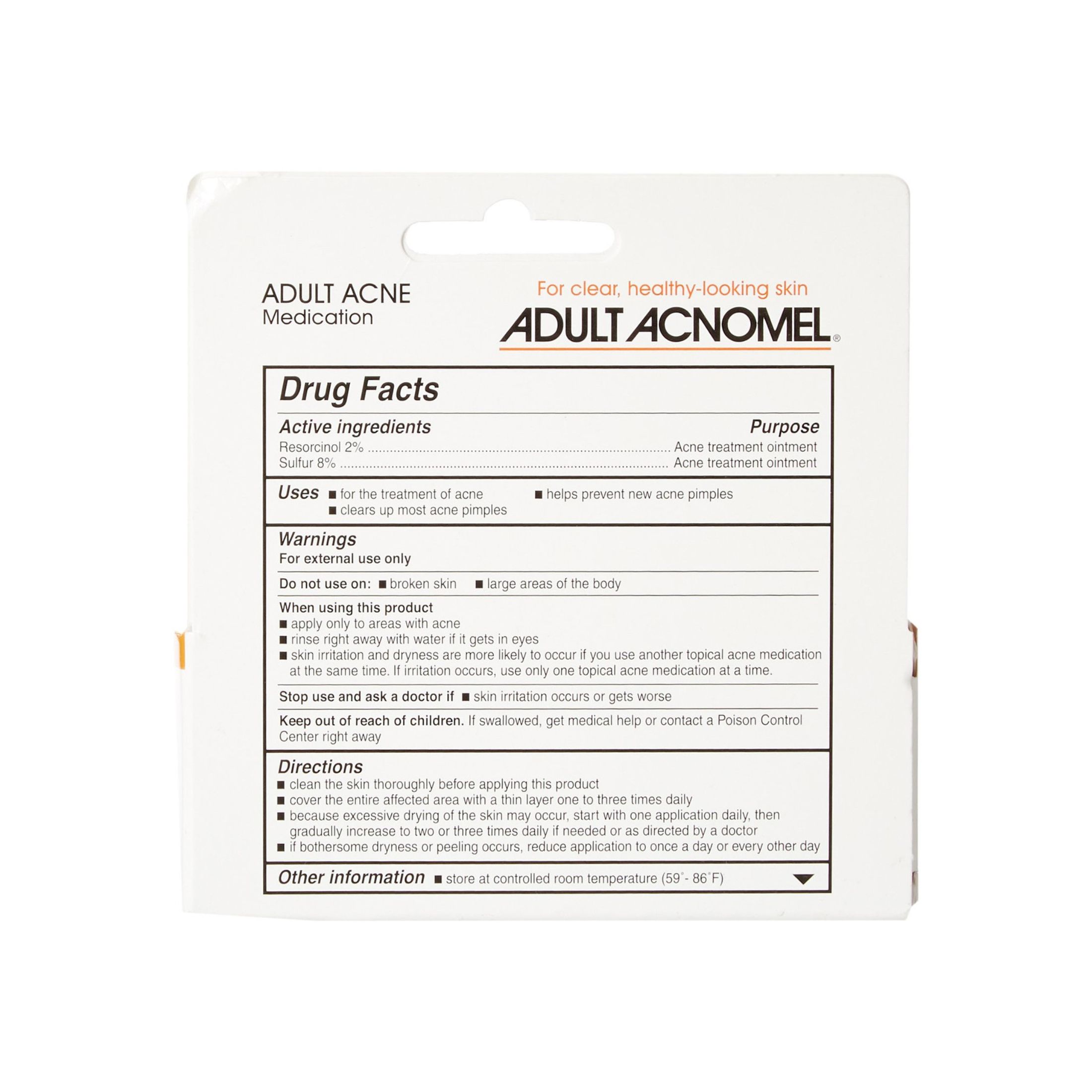 Adult Acnomel Acne Medication, Tinted Cream - 1.3 Oz