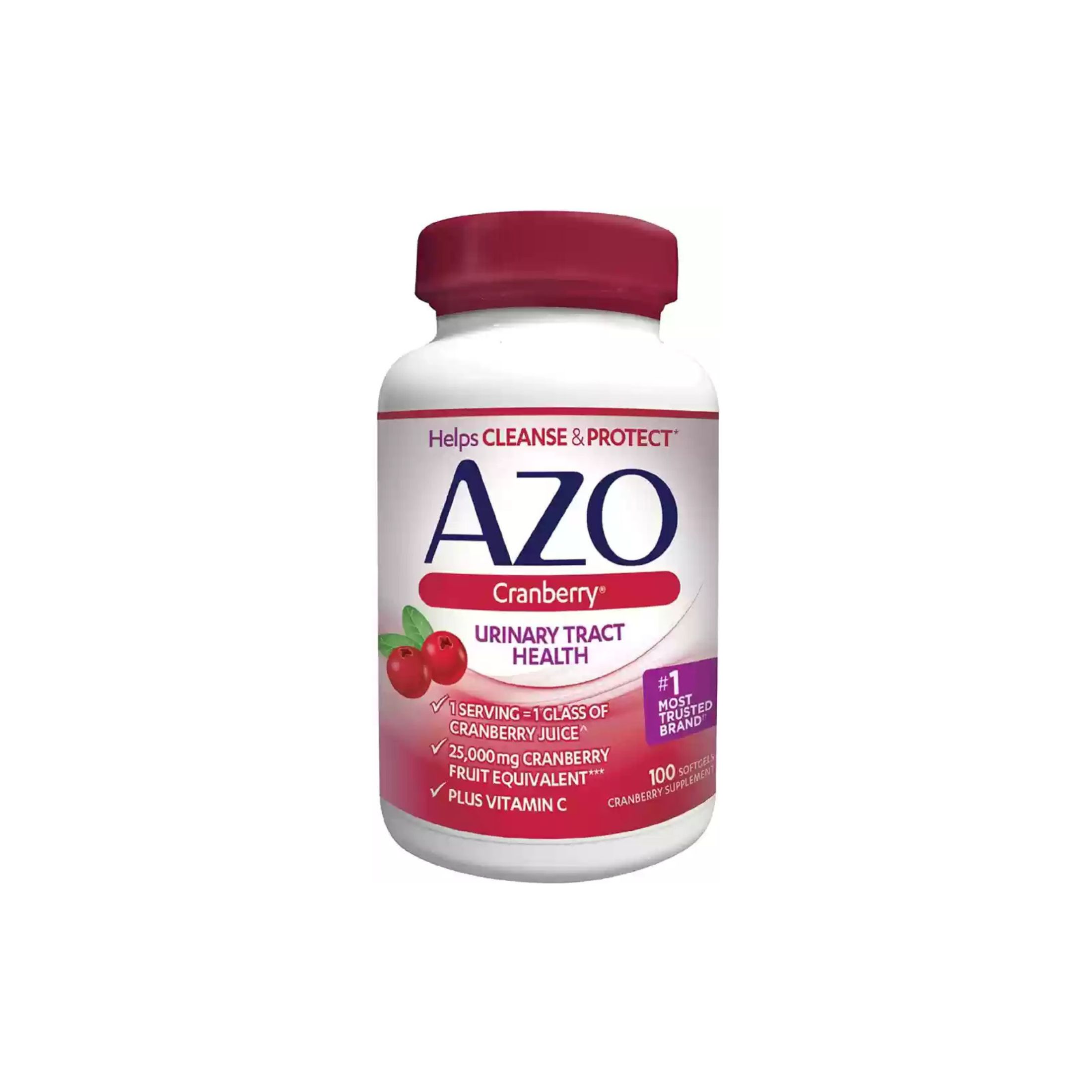 AZO Urinary Tract Health Cranberry Supplement Softgels - 100ct