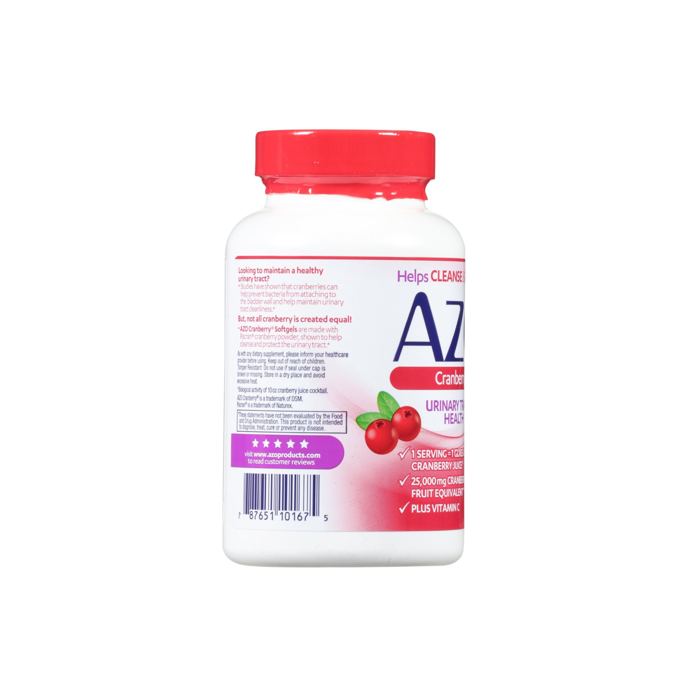 AZO Urinary Tract Health Cranberry Supplement Softgels - 100ct