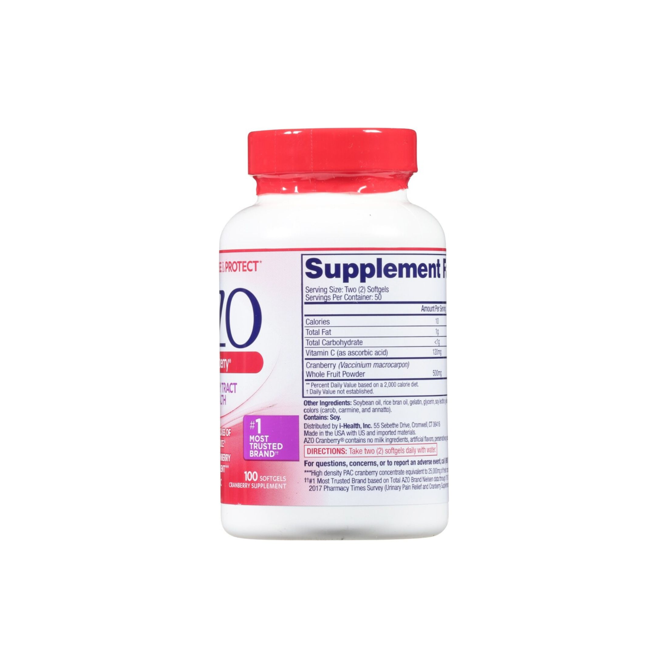 AZO Urinary Tract Health Cranberry Supplement Softgels - 100ct