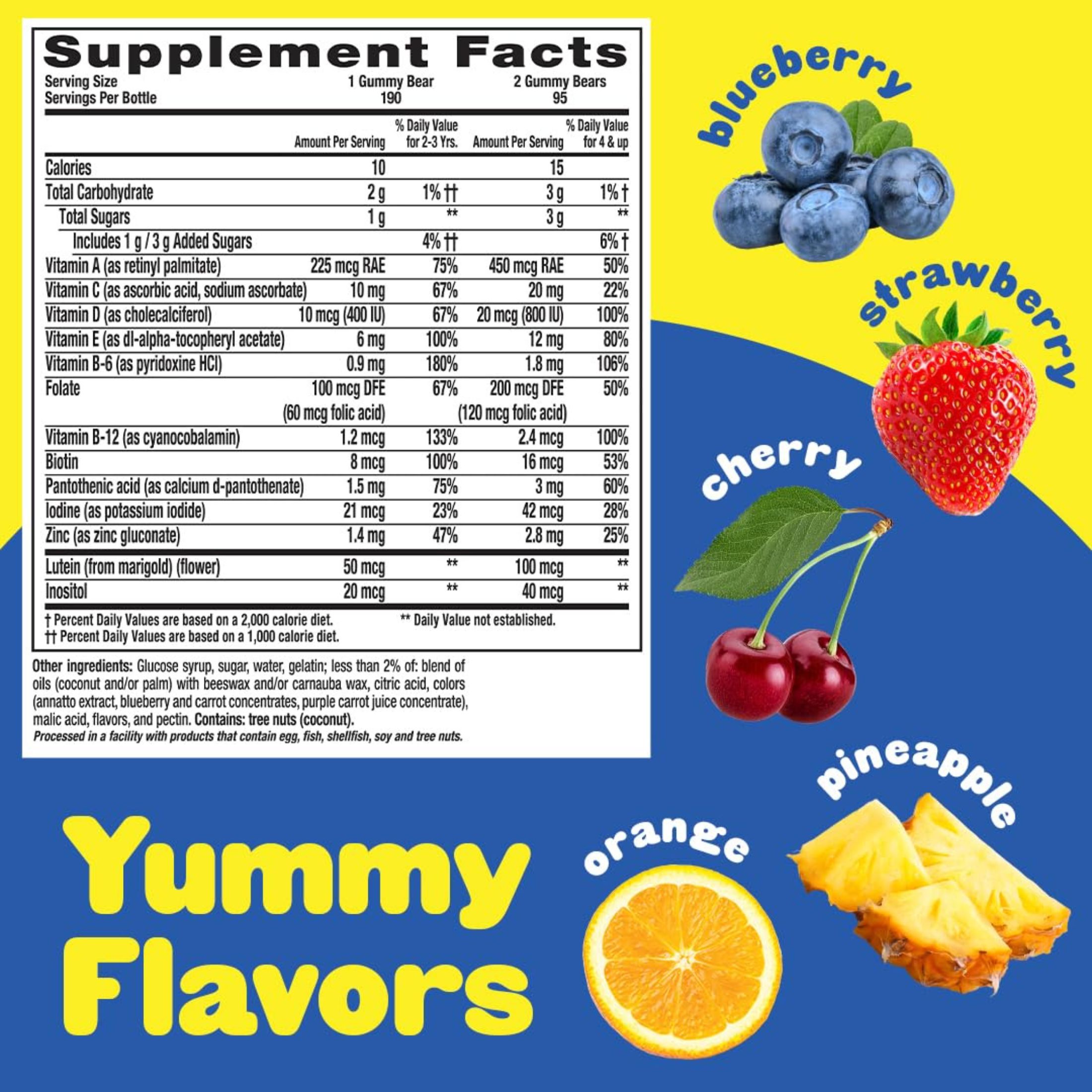 L'il Critters Gummy Vites Complete Multivitamin Dietary Supplement Gummies 70 Ct Bottle