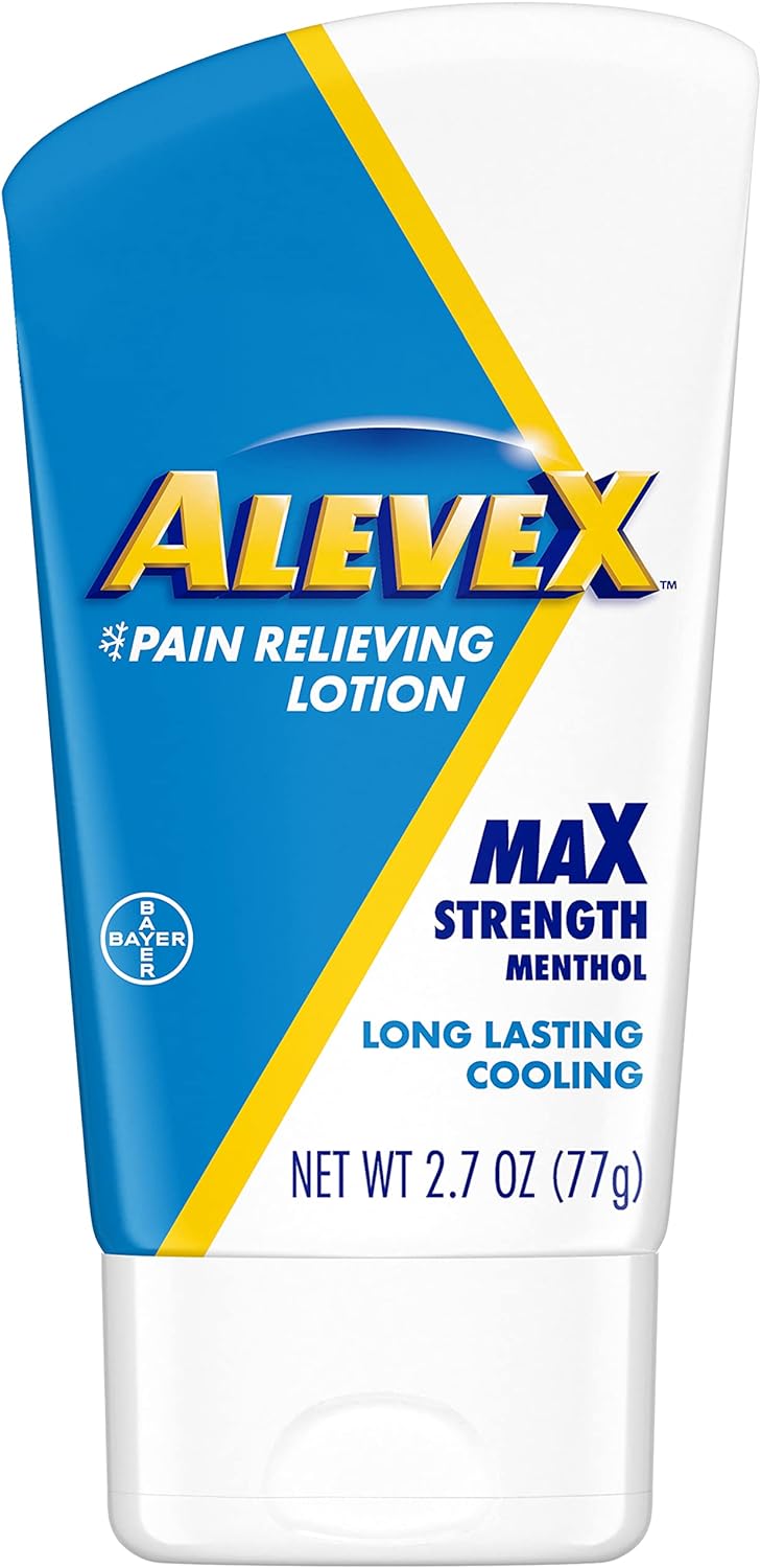 AleveX Max Strength Menthol Pain Relieving Lotion 2.7 Oz Tube