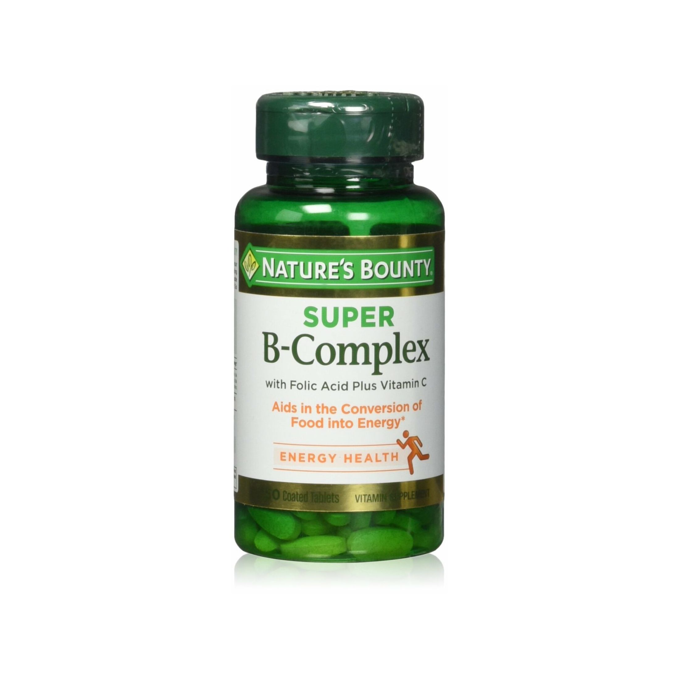 Nature's Bounty Super B Complex With Folic Acid Plus Vitamin C Tablets
