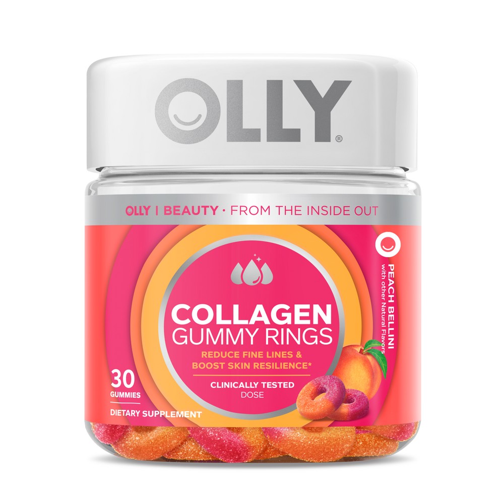 Olly Collagen Gummy Rings Peach Bellini