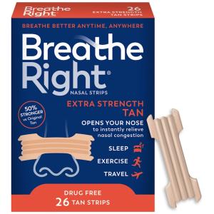 Breathe Right Extra Strength Nasal Strips - Tan