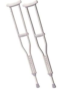 Drive Medical Underarm Adjustable Aluminum Crutch Adult