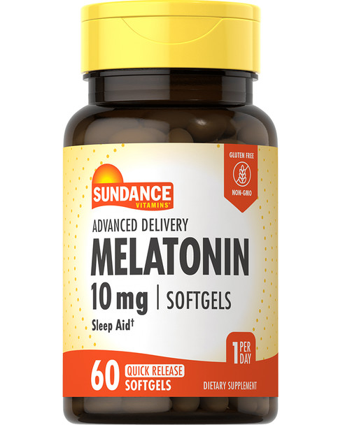 Sundance Vitamins Advanced Delivery Melatonin Quick Release Softgels