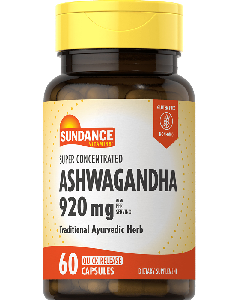 Sundance Vitamins, Super Concentrated Ashwagandha, 460 Mg, 60 Quick Release Capsules