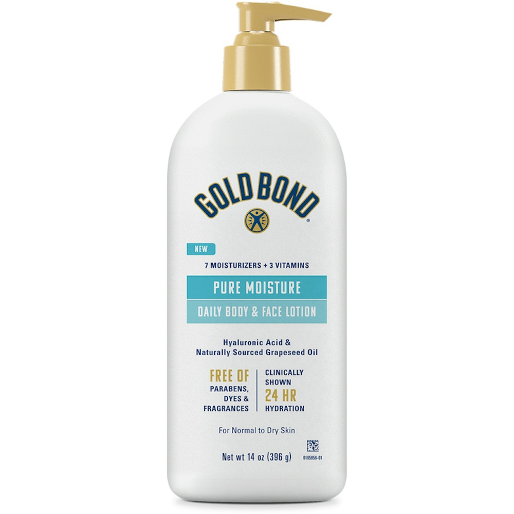 Gold Bond Daily Body & Face Lotion, Pure Moisture 14 Oz