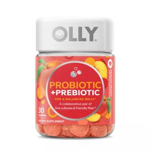 Olly Probiotic + Prebiotic Gummies - Peachy Peach - 30ct