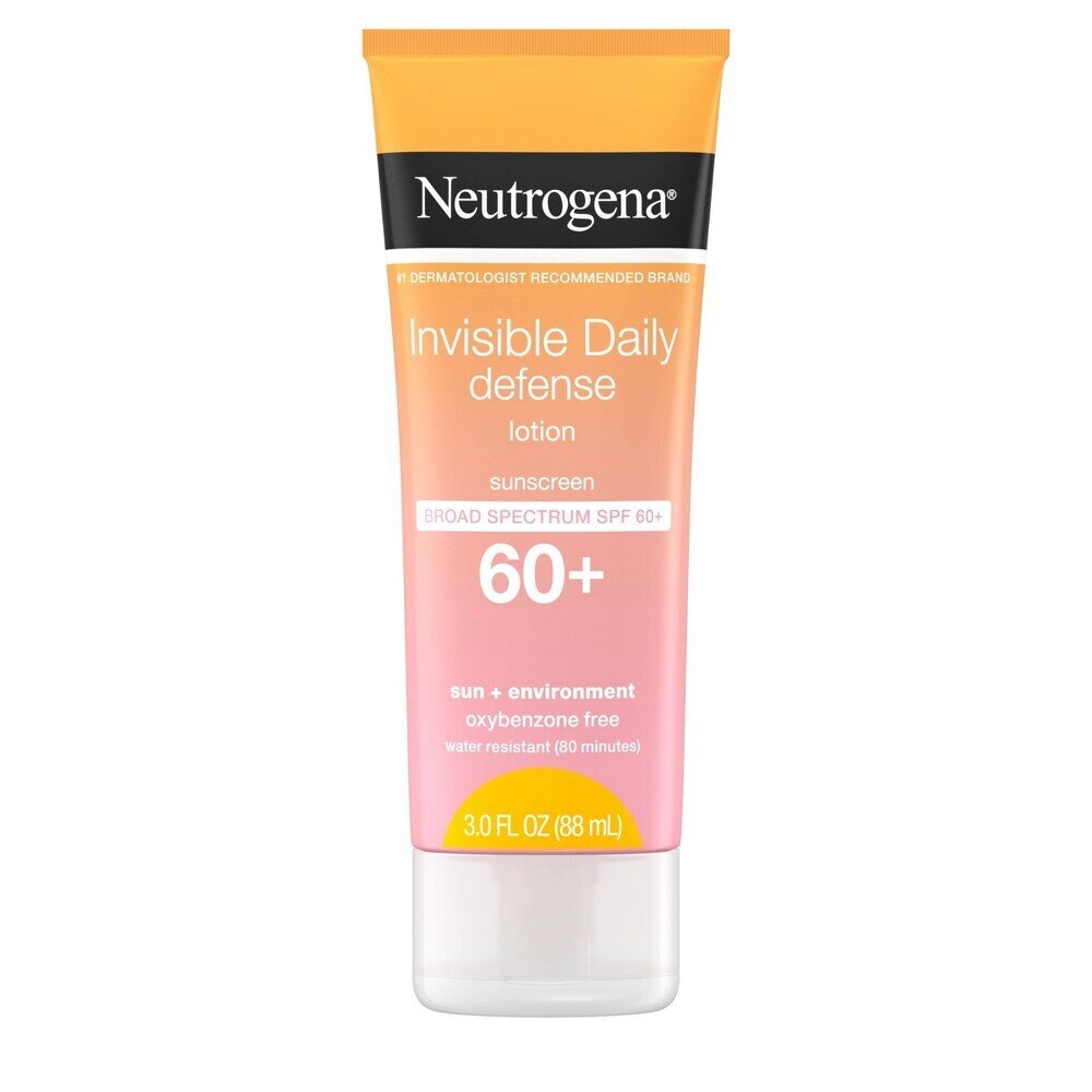 Neutrogena Sunscreen, Invisible Daily Defense, Lotion, Broad Spectrum, SPF 60+ 3 Fl Oz