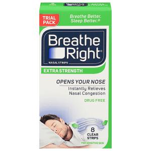 Breathe Right Nasal Strips, Extra Strength, Drug Free, Trial Pack