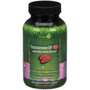 Irwin Naturals Testosterone UP RED With Nitric Oxide Booster, 60 Liquid Soft-Gels