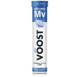 Voost Men S Multivitamin Effervescent Tablets Blueberry Pomegranate Flavored