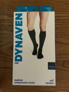 Sigvaris Dynaven Opaque Ribbed Men's Knee High 20-30 mmHg