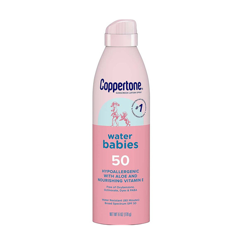 Coppertone Water Babies Sunscreen Lotion Spray, Broad Spectrum SPF 50