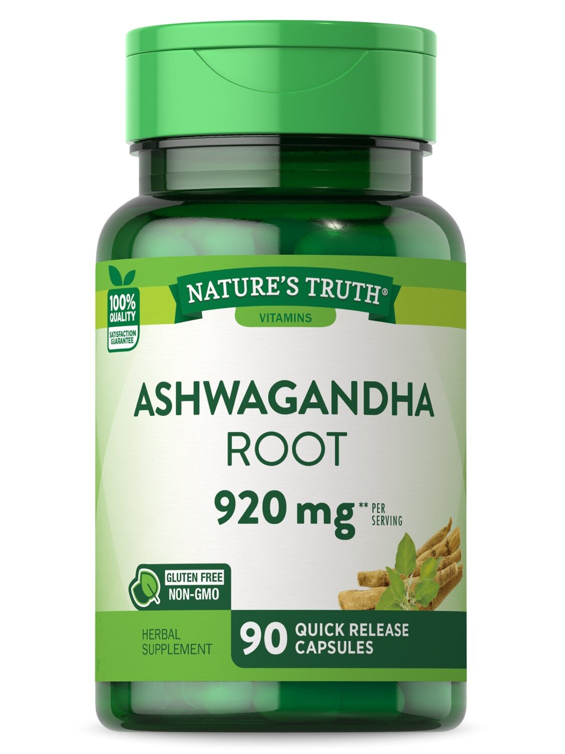 Nature's Truth Ashwagandha Root, 920 Mg, Quick Release Capsules