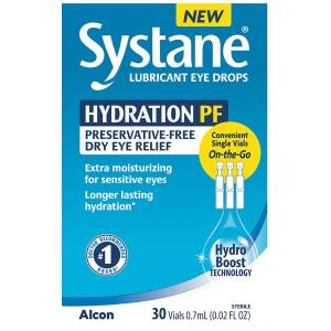 Systane Hydration PF Lubricant Eye Drops Vials - 30ct