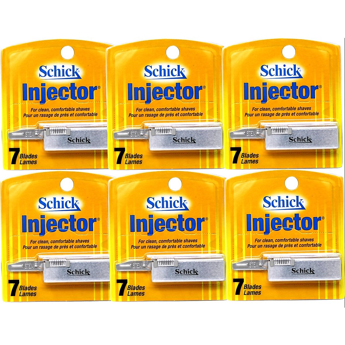 Schick Injector Men's Refill Razor Blades, 7ct