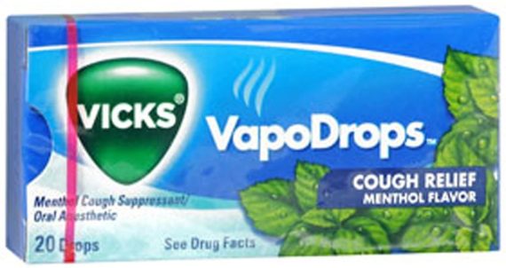 Vicks VapoDrops Cough Relief Drops Menthol Flavor, 1