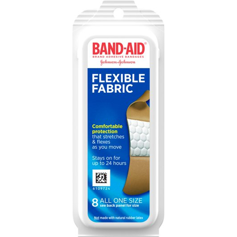 Band-Aid Brand Flexible Fabric Adhesive Bandages All One Size