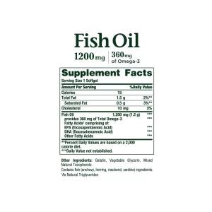 Nature's Bounty Fish Oil Dietary Supplement, 1200 Mg